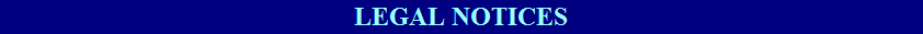 LEGAL NOTICES